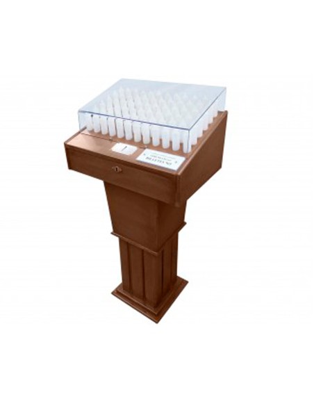 Lampadario Madera 72 Luces Led