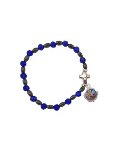 Pulsera Cristal Azul 6mm...