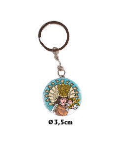 Llavero Cristal 3. 5Cm...