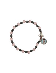 Pulsera Cristal Rosa 6mm...