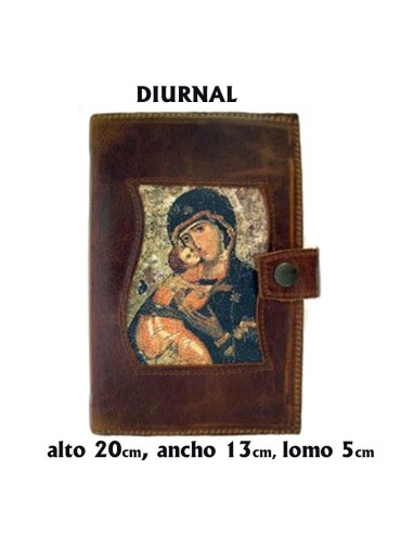 Funda Diurnal Piel Serigrafiada Virgen Vladimir