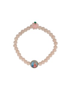 Pulsera Cristal Rosa 6mm...