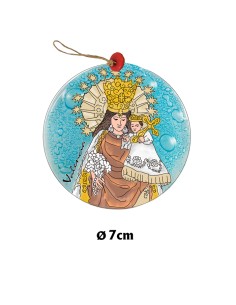 Medallon Cristal 7Cm Virgen...