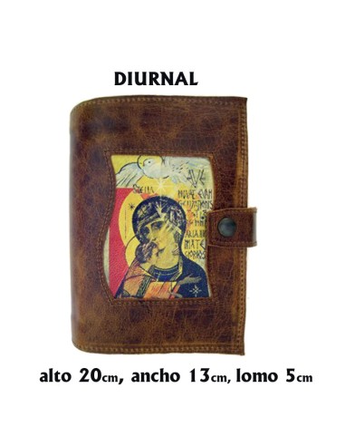 Funda Diurnal Piel Serigrafiada Virgen De La Estrella Con Espiritu Santo