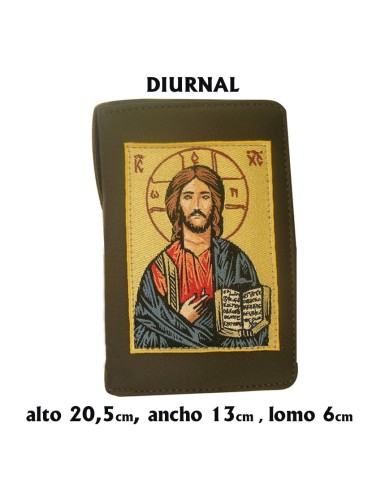 Funda Diurnal Piel Con Cremallera Bordada Pantocrator