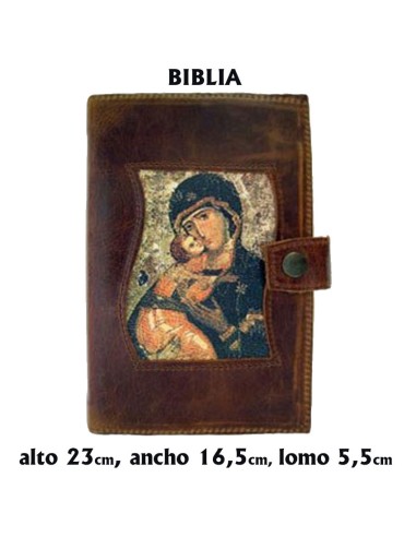 Funda Biblia Jerusalen Ddb Serigrafiada Virgen Con Niño