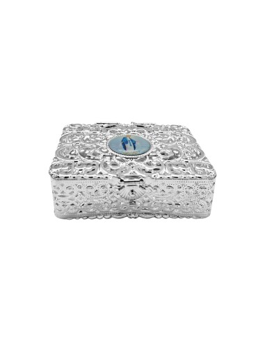 Caja Para Rosario Metal Filigrana Con...