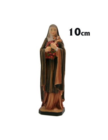 Santa Teresa De Lisieux 10cm Madera Policromada