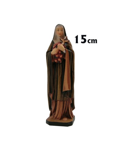 Santa Teresa De Lisieux 15cm Madera Policromada