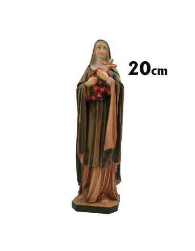 Santa Teresa De Lisieux 20cm Madera Policromada