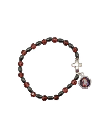 Pulsera dorada margaritas multicolores esmaltadas