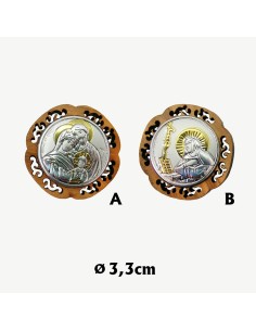 Placa Coche Olivo Redonda...