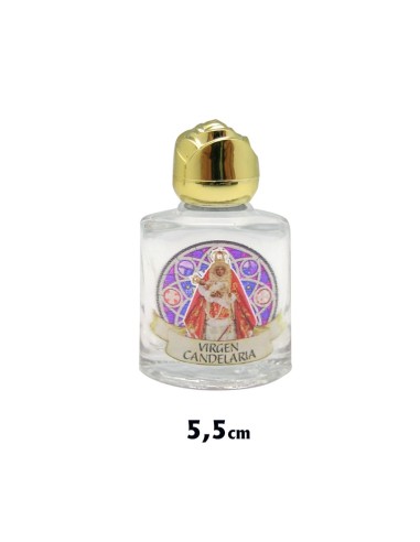 Botellita Cristal Serigrafiado Virgen...