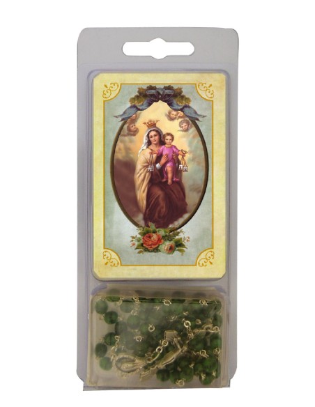 Kit Rosario Con Estampa Personalizada En Estuche Plastico
