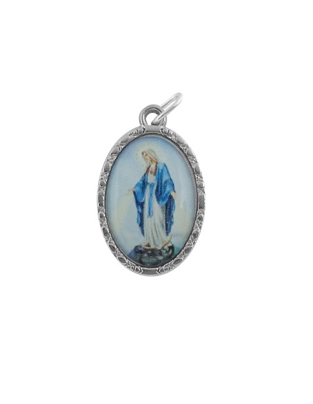 Estuche Bendicion Virgen Milagrosa 7X5 Cm Con Medalla Foto