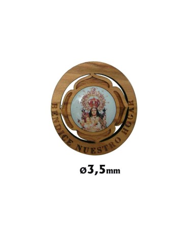 Placa Coche Olivo Oval Con Flor...