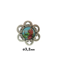 Placa Coche Metal Tipo Flor...