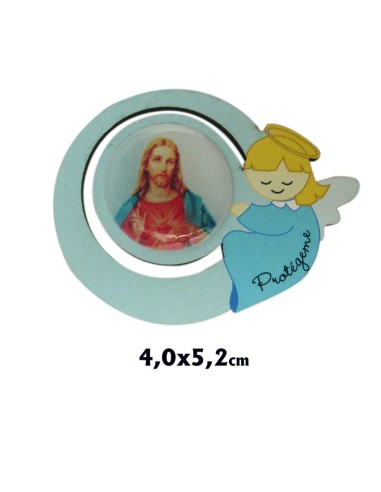 Angelito Redondo Fondo Azul 40X52mm...