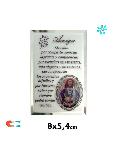 Caja Redonda Con Foto Virgen Del Carmen Acabado Nacar