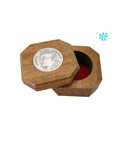 Caja Madera Olivo Para Rosario Con...