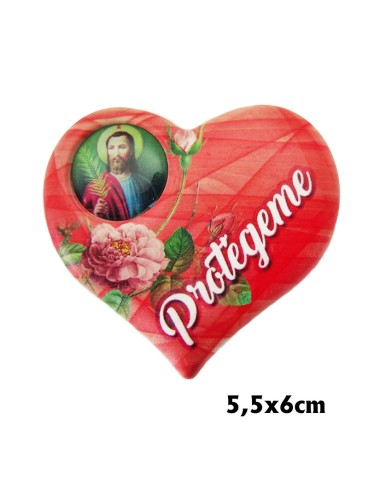 Placa Magnetica Corazon Rojo Para...