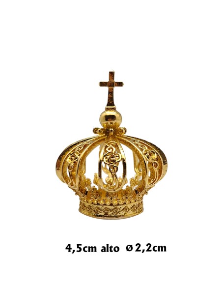 Corona Preciosa Virgen de Fatima 4.5cm en Bolsa Terciopelo