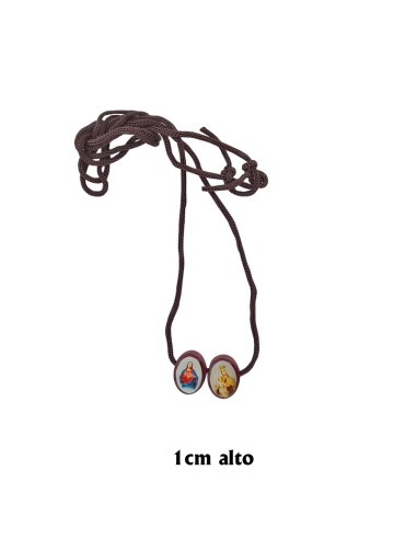 Escapulario Madera Oval 12X9mm