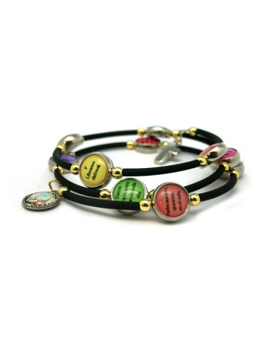 Pulsera Flores Fimo Varios Colores...