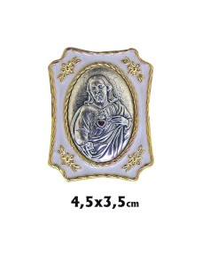 Placa Metal Dorada 4. 5X3....