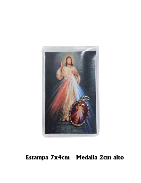 Estuche Bendicion Personalizado 7X5 Cm Con Medalla Foto