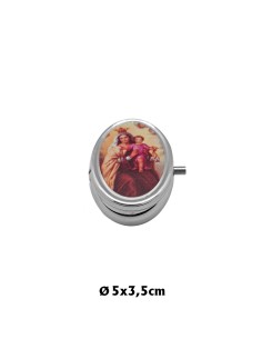 Pastillero Oval Plateado...