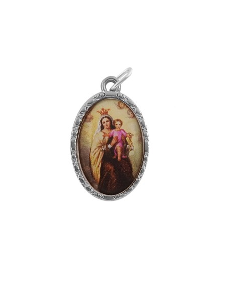 Estuche Bendicion Virgen Del Carmen  7X5 Cm Con Medalla Foto