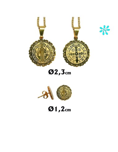 Juego Colgante Redondo 2. 4Cm Y...