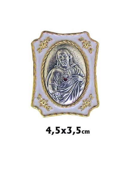 Juego Colgante Redondo 2. 3Cm Y Pendientes Acero San Benito