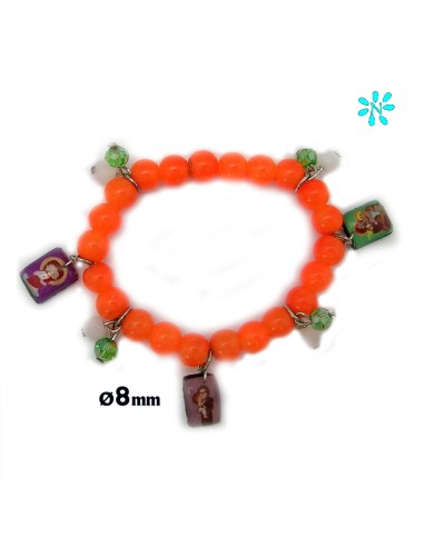 Pulsera Rosario Cristal Liso Negro...