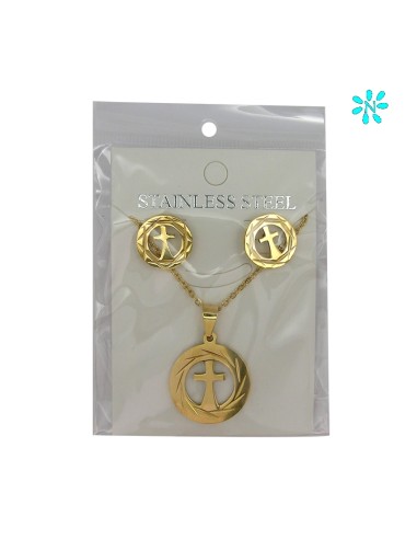 Juego Colgante Redondo 2. 4 Cm Y...