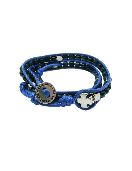 Pulsera Trenzada Marron Personalizable Con Cierre Metal