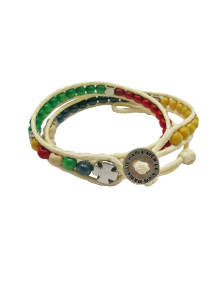 Pulsera Trenzada Roja Personalizable Con Cierre Metal