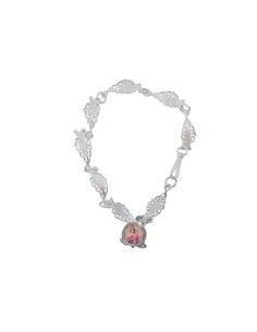 Pulsera Alpaca Hojas De Parra