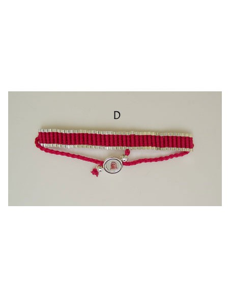 Pulsera De Hilo Y Rollos Redondos Entrelazados En Colores Surtidos