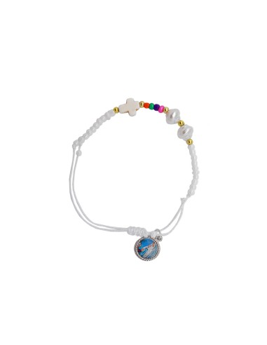 Pulsera Madera Clara Oval Elastica...