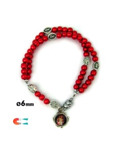Pulsera Rosario Cristal...