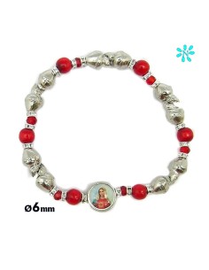 Pulsera Rigida Negra Con 3...
