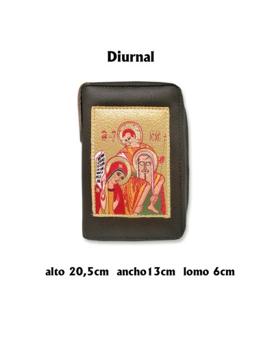 Funda Diurnal Piel Con Cremallera Bordada Sagrada Familia Kiko