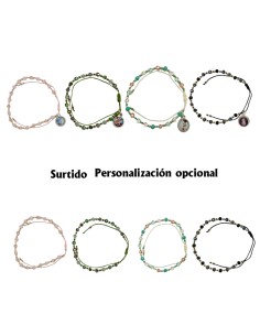 Pulsera Hilo Cristal Surtida