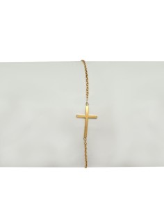 Pulsera Dorada Bola Oval...