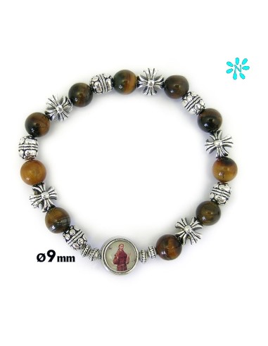 Pulsera Elastica Bola Ojo De Tigre 8...