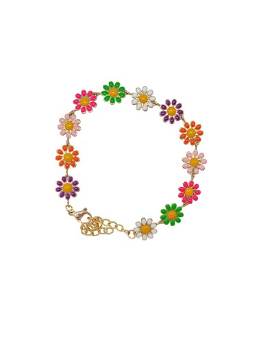 Pulsera Dorada Margaritas...