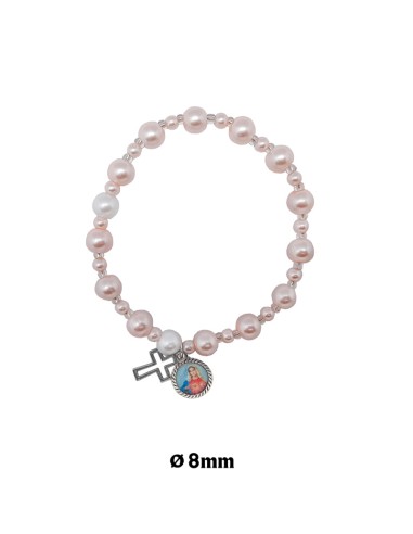 Pulsera Elastica Rosa 8Mm Paters...