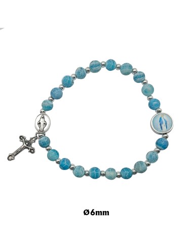 Pulsera Elastica 6mm cristal tipo...